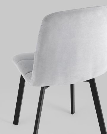 Стул Oliver Square велюр светло-серый