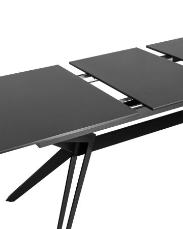 Стол обеденный Олимпия раскладной 180-230*90 керамика темная