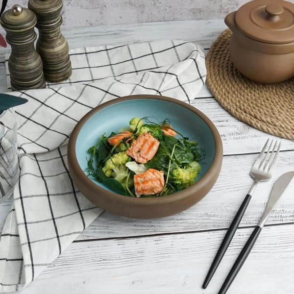 Салатник 700 мл d 18,5 см h5 cм Blue Matt New Brown Taiga P.L. [1]