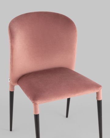 Стул Лори велюр пыльно-розовый
