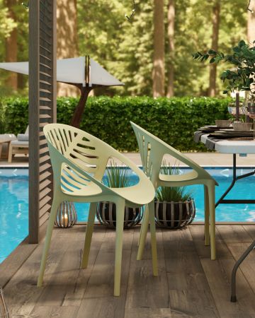 Стул Monstera пластик зеленый