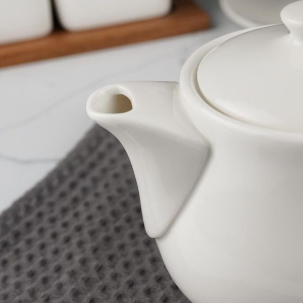 Чайник 450 мл d 10,1 см h11 см белый фарфор P.L. Proff Cuisine [1]