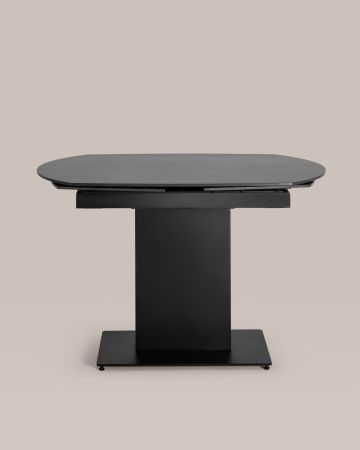 Стол обеденный Хлоя раскладной 120-180*90 керамика темная