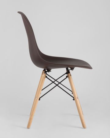 Стул Eames DSW коричневый x4