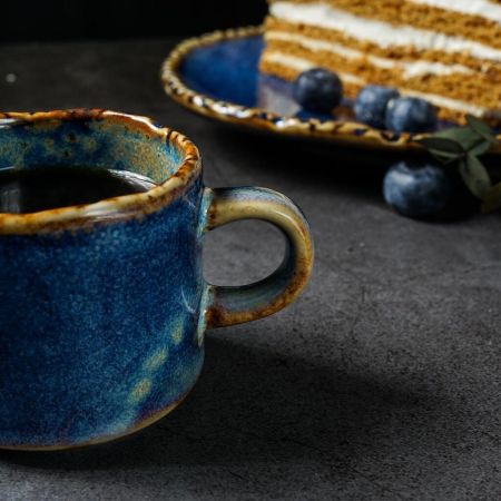 Чашка 100 мл кофейная d 6 см h5,2 см Aqua Blue P.L. Proff Cuisine [6]