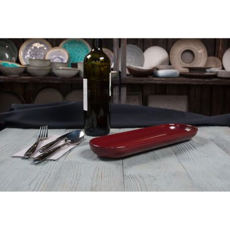 Блюдо овальное 32,5*10*3 см Evolution Dark Red P.L. Proff Cuisine [1]