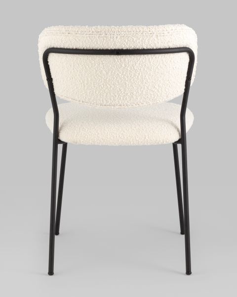 Стул Кэрол без подлокотников букле белый