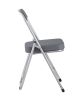 Стул складной ДЖОН металлик, серый