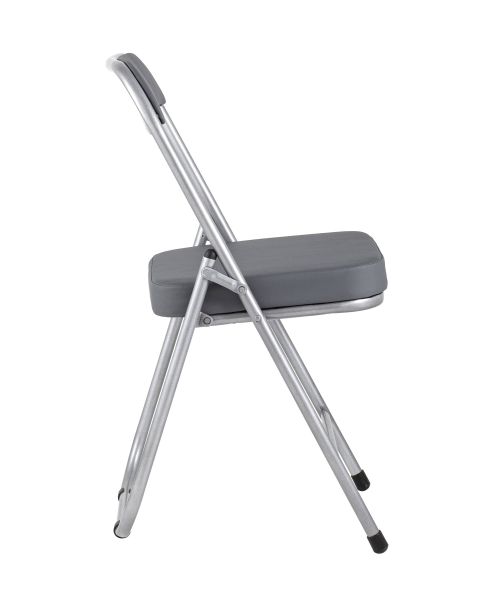 Стул складной ДЖОН металлик, серый