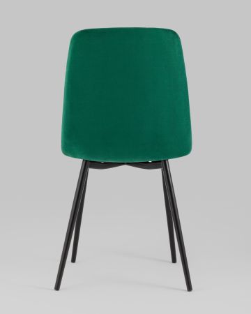 Стул Oliver велюр тёмно-зелёный
