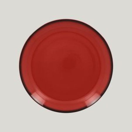 Тарелка круглая RAK Porcelain LEA Red 24 см (красный цвет)