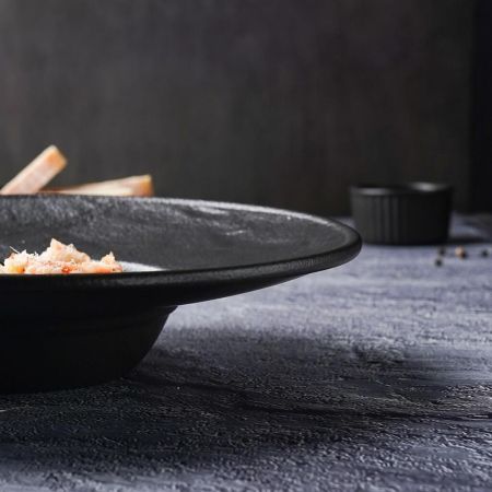 Тарелка глубокая 240 мл d 27 см для пасты/салата Black Raw Stellar P.L. Proff Cuisine [1]
