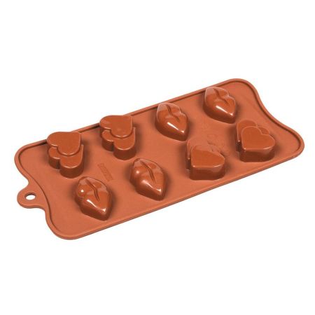 Форма кондитерская для конфет 8 ячеек 40*23 мм силикон P.L.
