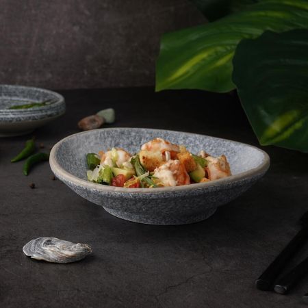 Салатник 450 мл 19,5*17,5 см h5/4,3 см Side Up Stone Untouched Taiga P.L. Proff Cuisine [6]