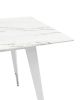 Стол обеденный Ричмонд 120*80 белый стеклянный