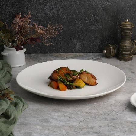 Тарелка d 31 см без борта белая фарфор P.L. Proff Cuisine [3]