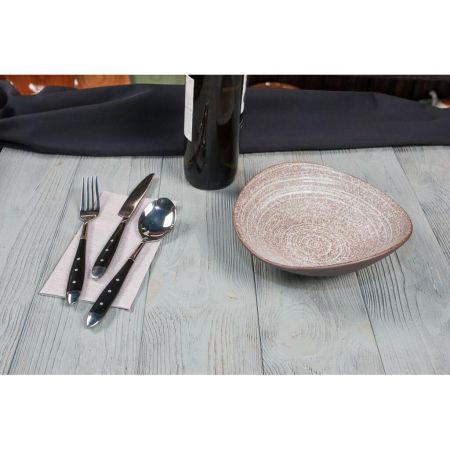 Салатник 800 мл 21*19,5 см h6,8 см Brown Untouched Taiga P.L. Proff Cuisine [3]