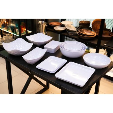 Салатник 3000 мл 30,5*30,5*9,7 см квадрат. White пластик меламин P.L. Proff Cuisine