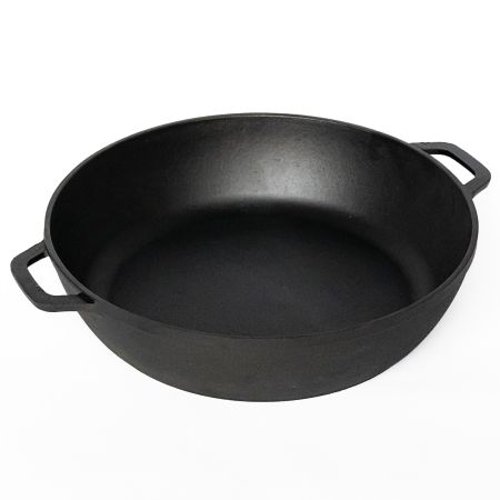 Сковорода d=28 см. h=6 см. 4 л. чугун с 2 ручками /1/4/
