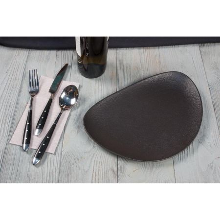 Блюдо овальное 29*20 см h3 см Side Up Smooth Black Raw Stellar P.L. Proff Cuisine [3]