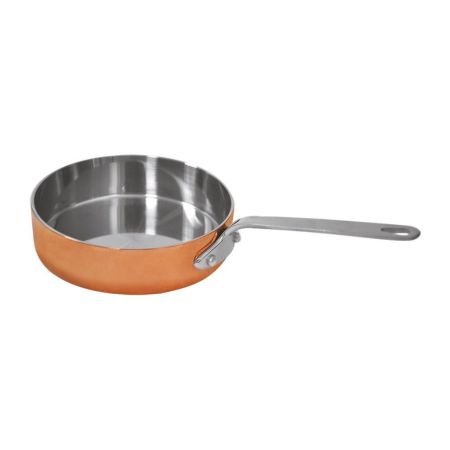 Сковорода для подачи 12 см h3 см круглая Copper нерж. цвет медь P.L. Proff Cuisine