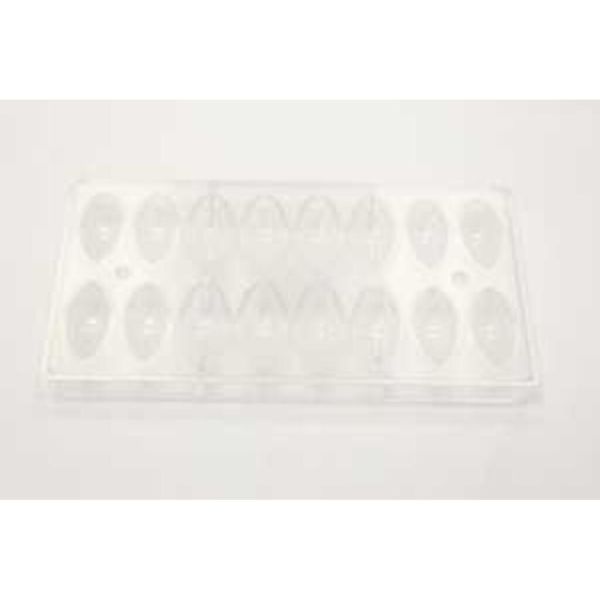 Форма для шоколада "Какао боб" 16 ячеек 50*25*13 мм, поликарбонат, P.L. Proff Cuisine