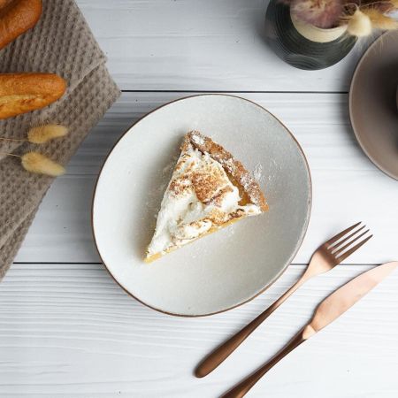 Салатник 600 мл 20,9*18,7 cм h6,5 cм White Matt New Brown Taiga P.L. [3]