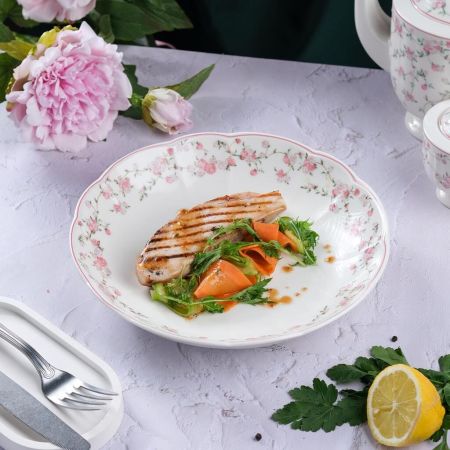 Салатник 1000 мл d 26 см h 4,5 см Retro Ritz-La Vie En Rose Noble [6]