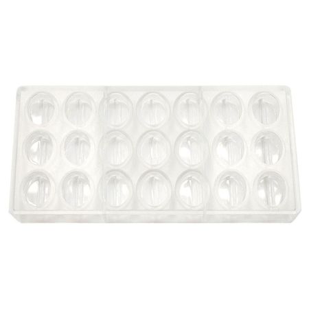 Форма для шоколада "Овал" 21 ячейка 35*27*12 мм, поликарбонат, P.L. Proff Cuisine