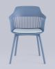 Стул Crocus с подушкой велюр голубой