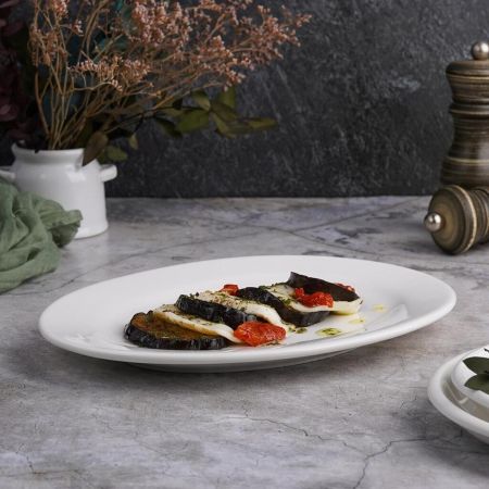 Блюдо овальное 25*18 см h2,3 см белое фарфор P.L. Proff Cuisine [6]