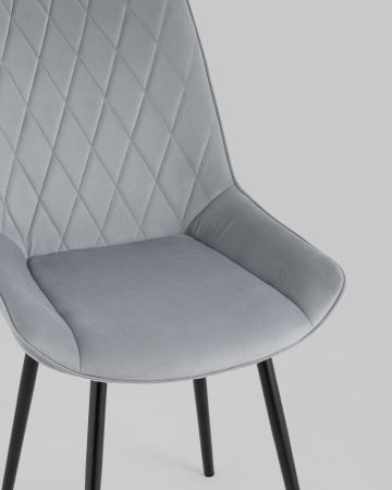 Стул Дарвин велюр серый