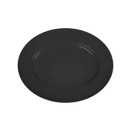 БЛЮДО овальное 11" 285х225х20мм черное "Corone Colore" [LQ-SK0029-K]