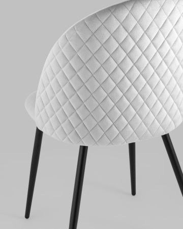 Стул Lilly велюр серебристый