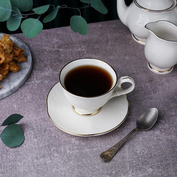 Чайная пара 250 мл d 10,4 см h7,6 см Gold Aristocrat Noble [6]