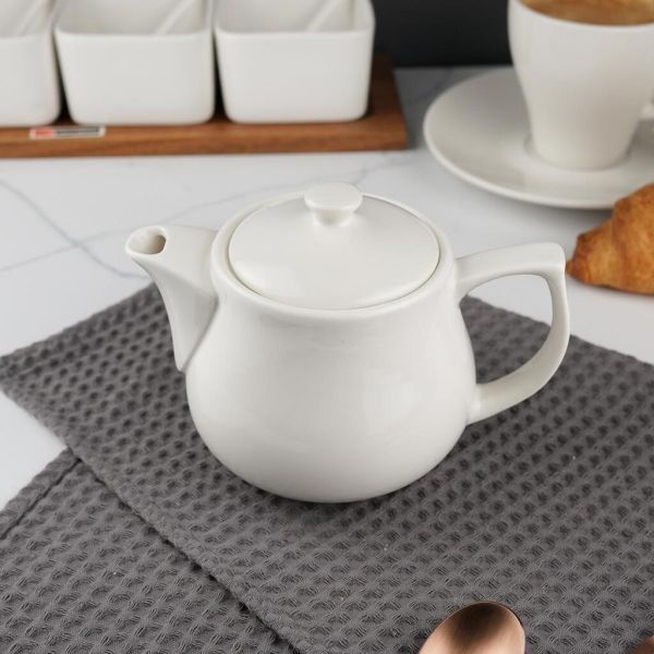 Чайник 450 мл d 10,1 см h11 см белый фарфор P.L. Proff Cuisine [1]