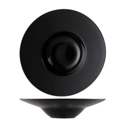 Тарелка глубокая 175 мл d 23 см (11 см) Black фарфор P.L. Proff Cuisine [3]