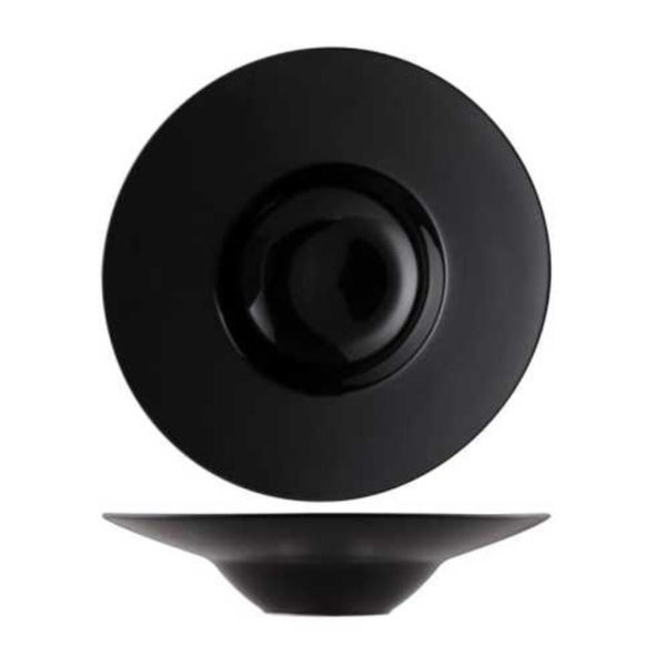Тарелка глубокая 175 мл d 23 см (11 см) Black фарфор P.L. Proff Cuisine [3]