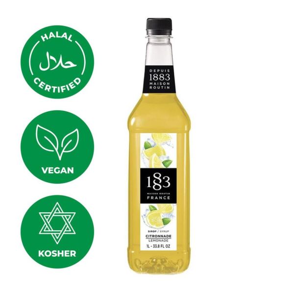 Сироп Лимонный для лимонада 1л 1883 Maison Routin NEW