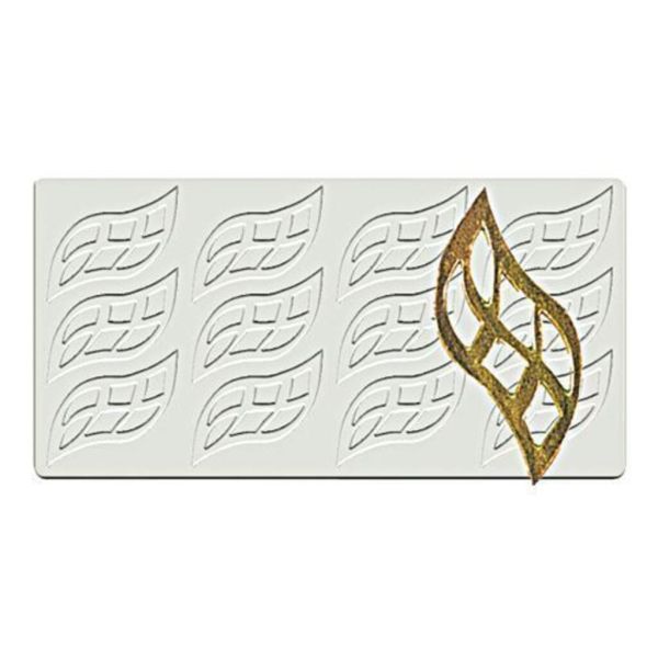 Форма кондитерская "Лист" 12 ячеек 50*40 мм силикон P.L.