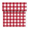 Скатерть в рулоне "Тет-а-тет" 0,4*24 м, 20 отрывов, красно-белая клетка, Airlaid, Garcia
