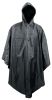 Дождевик-пончо черный, полиэстер 190T 0.14 мм