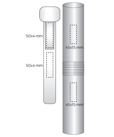 Скакалка 280 см красная, пластик