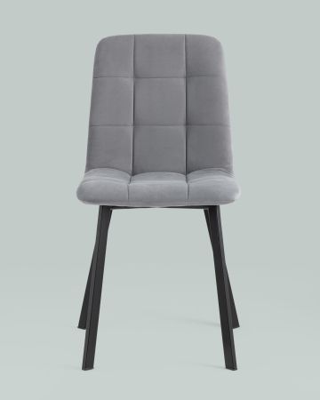 Стул Oliver Square велюр серый