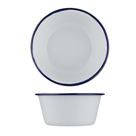 Салатник 2250 мл d 20,5 см h10 см Blue Rim эмалированая сталь SUNNEX [1]