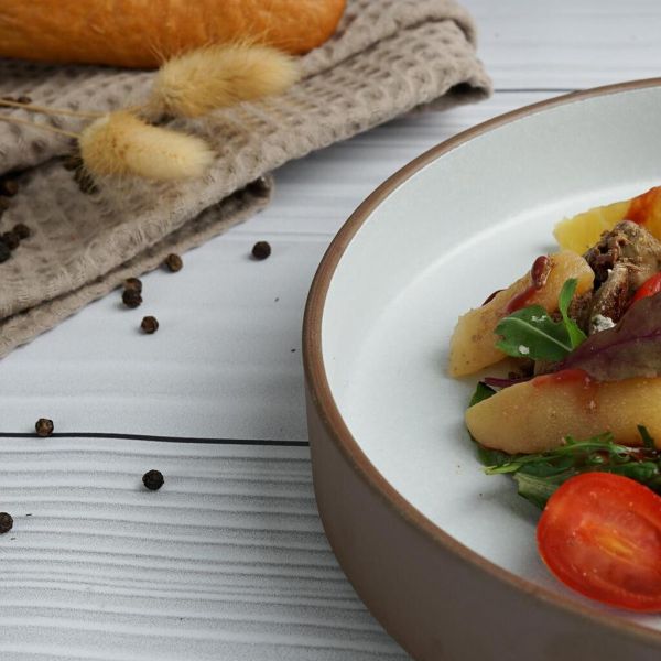 Салатник 600 мл d 19,7 cм h4 cм White Matt New Brown Taiga P.L. [6]