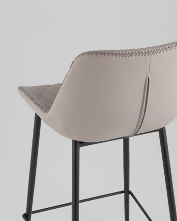 Стул барный Arch экокожа серый