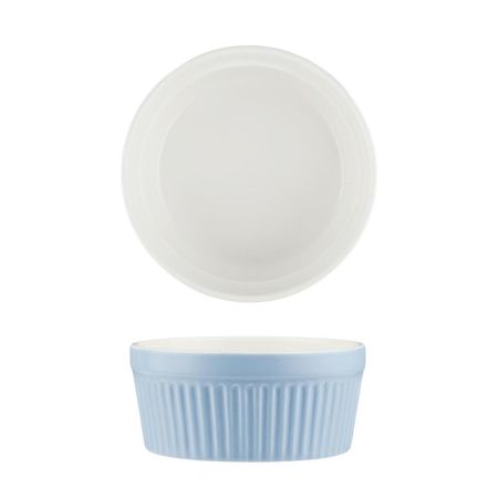 Салатник соусник для подачи 400 мл d 12 см h5,5 см круглый голубой Рамекин фарфор P.L. [6]