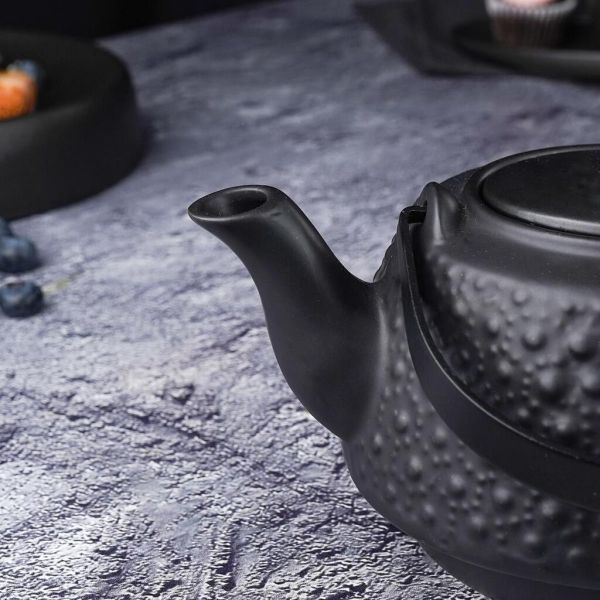 Чайник 750 мл d 13 см h10 см с ситом Black Raw Stellar P.L. Proff Cuisine [1]