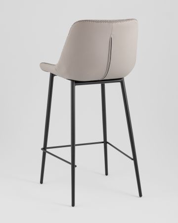 Стул барный Arch экокожа серый